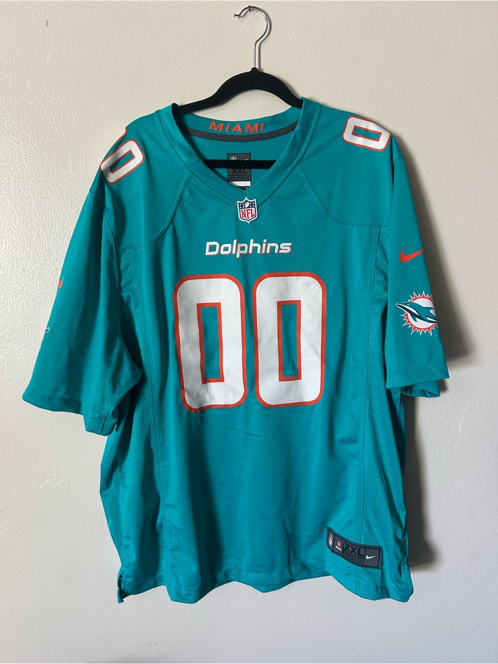 Nike Miami Dolphins Teal Football Jersey
- Team Logo